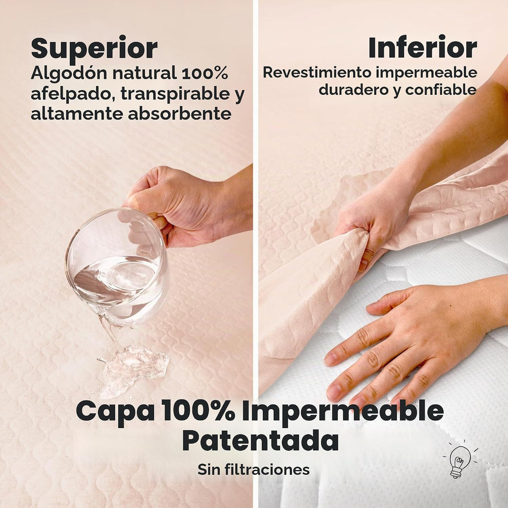 Paquete de 2 fundas protectoras de colchón impermeables para cuna |...