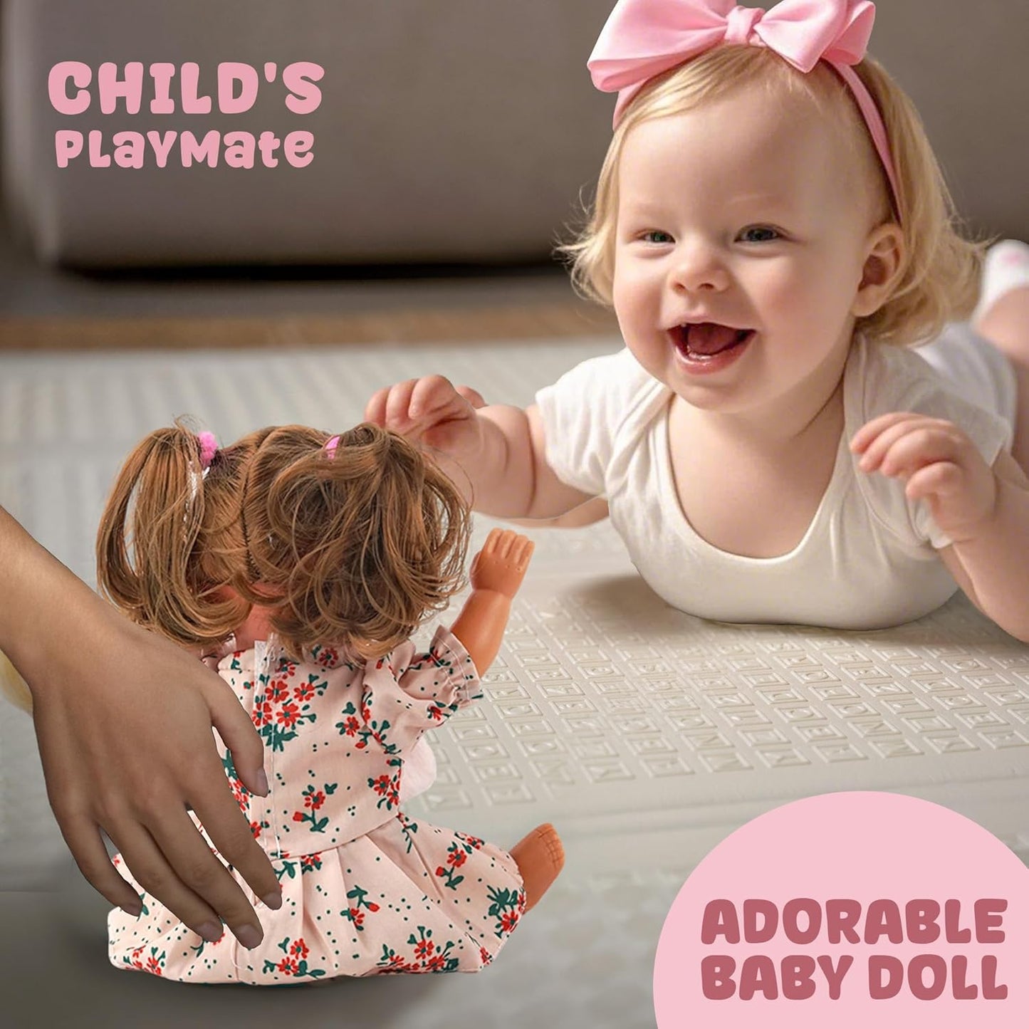 SMIESSKIDDO Muñeca de Bebé - Muñecas Interactivas Parlantes de 12&#...