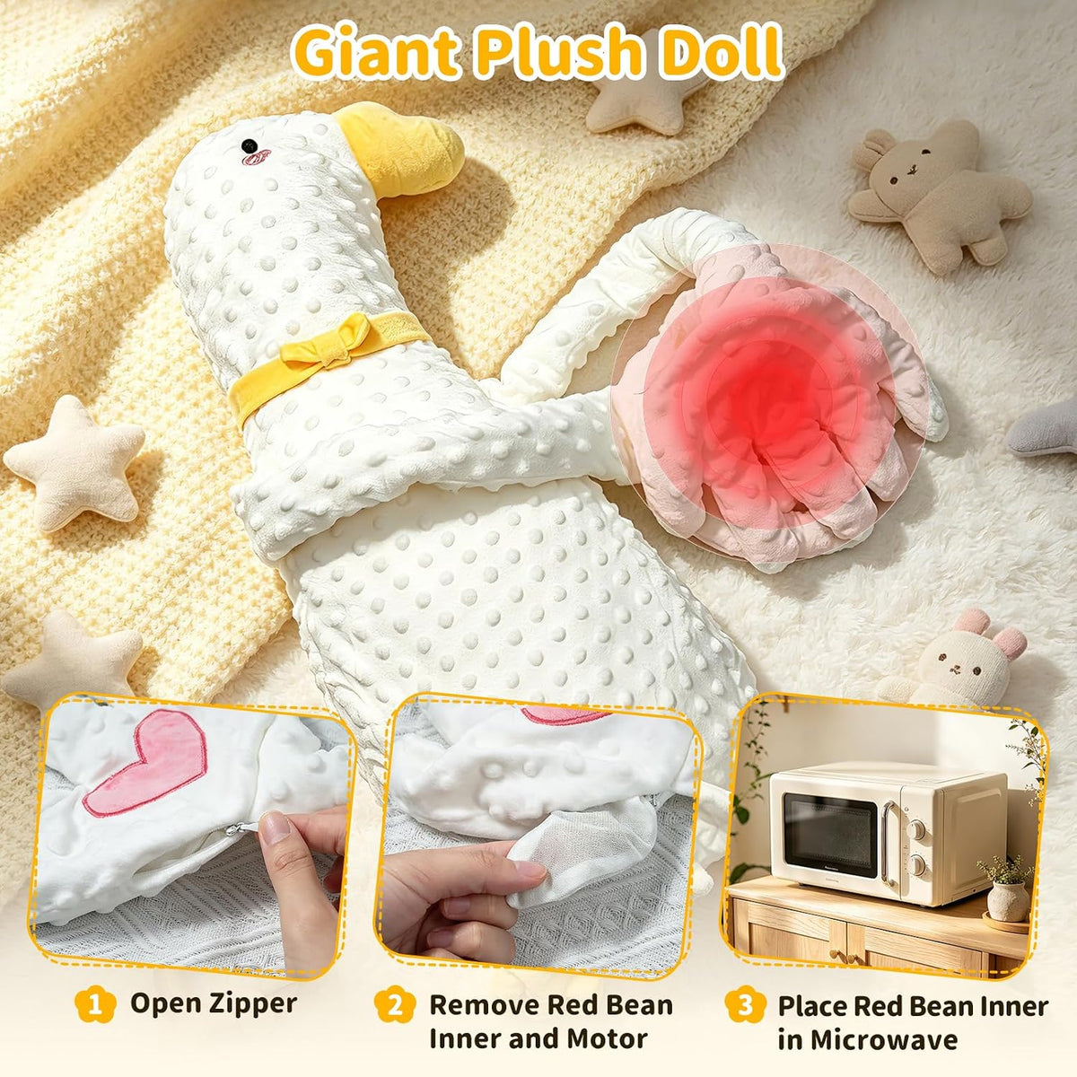 Camplist Muñeca de peluche gigante, animal de peluche grande, jugue...