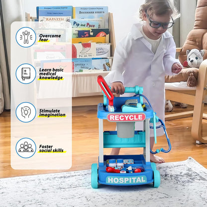 Liberry Kit de médico para niños pequeños de 2, 3, 4, 5 años, juego...