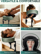 LIARTY Reposacabezas de masaje para cama, base facial debajo del co...