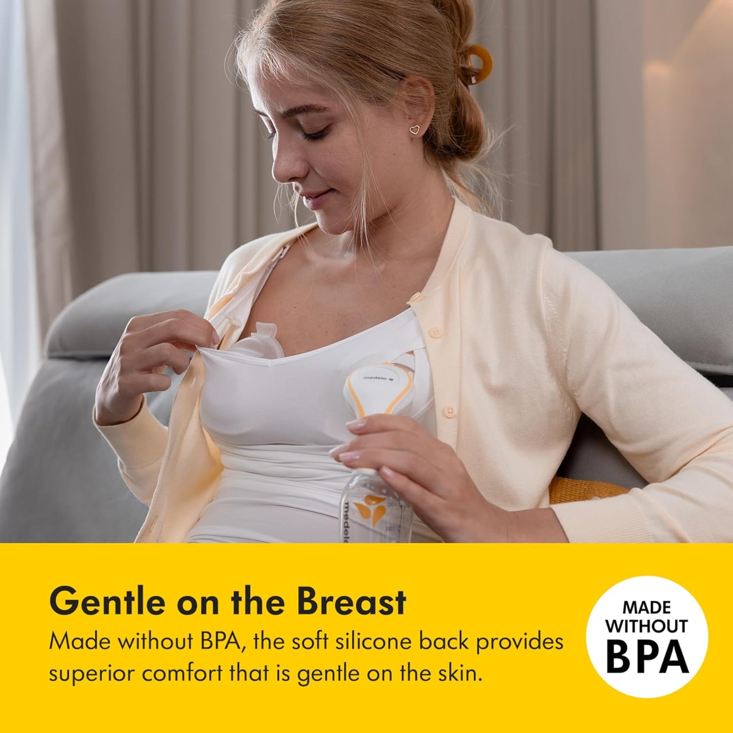 Medela in-Bra - Colector de leche materna, diseño a prueba de fugas...