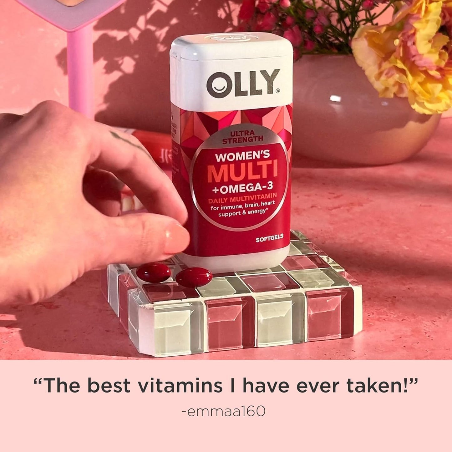 OLLY Ultra Cápsulas Blandas Multivitamínicas para Mujeres, Apoyo pa...