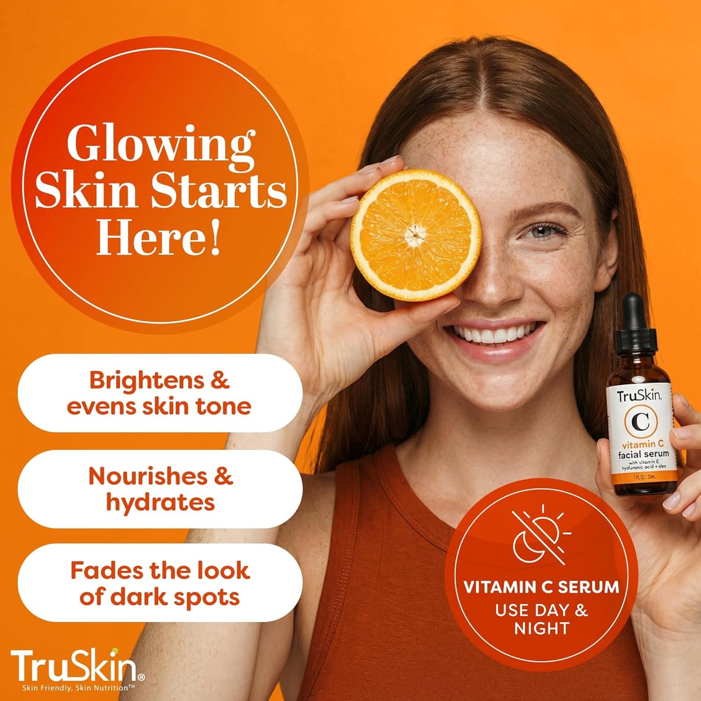 TruSkin - Suero facial con vitamina C, suero facial antienvejecimie...