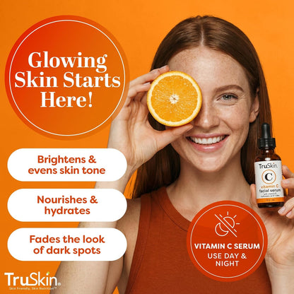 TruSkin - Suero facial con vitamina C, suero facial antienvejecimie...