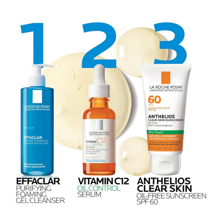 La Roche-Posay Suero puro de Vitamina C al 12% para cara con ácido...