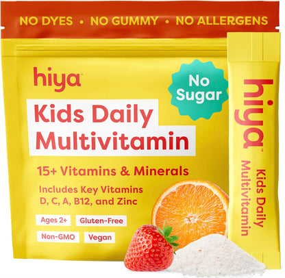 Hiya Multivitamínico para niños, más de 15 vitaminas y minerales es...