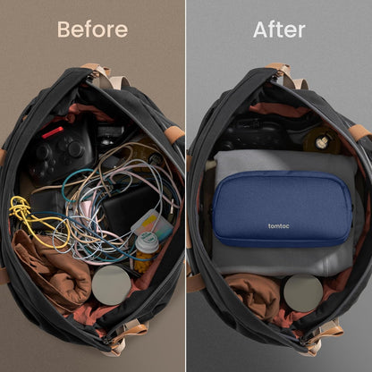 tomtoc Estuche organizador de accesorios de viaje para electrónicos...