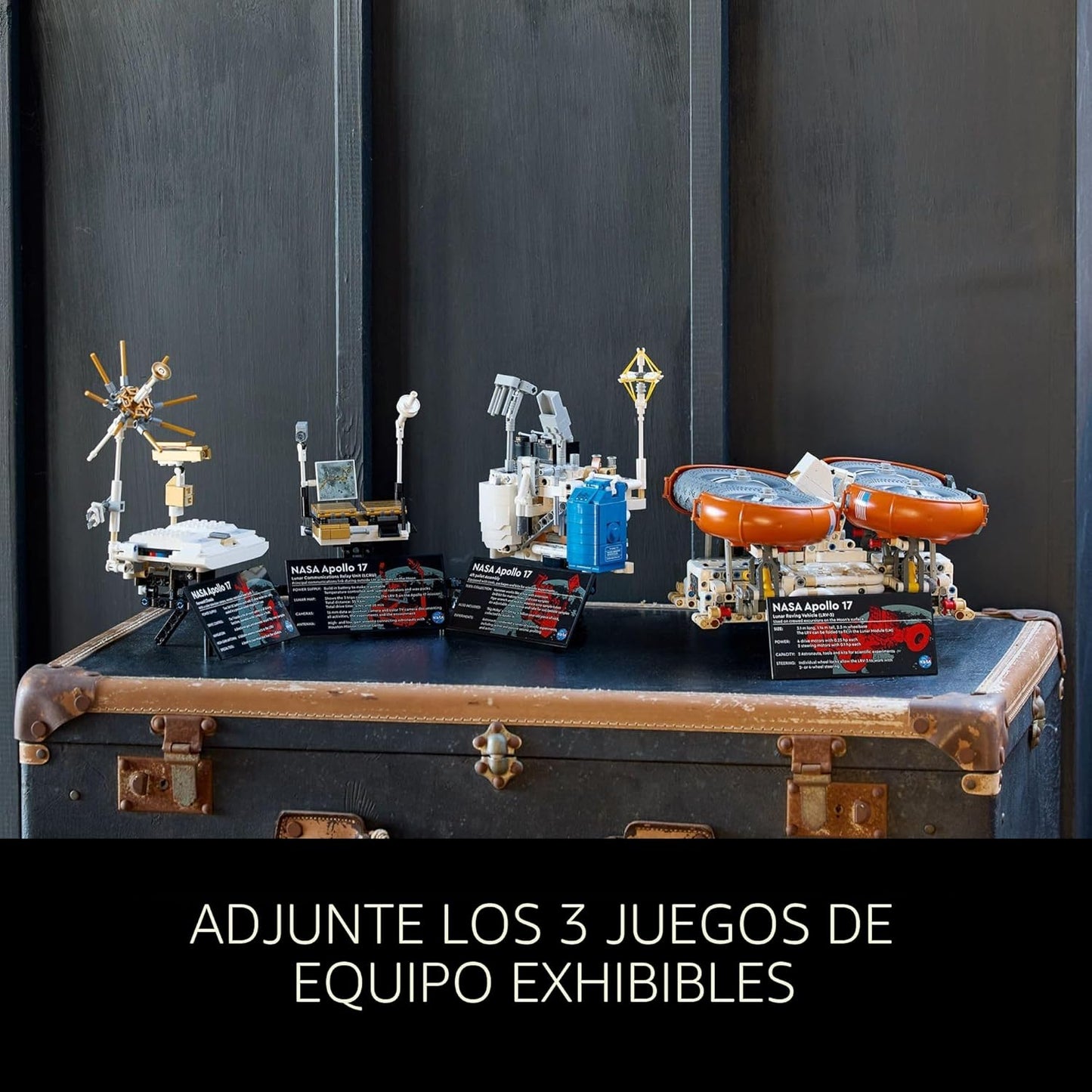 LEGO Technic NASA Apollo Lunar Roving Vehicle LRV Set de construcción - Kits de manualidades para adultos, mayores de 18 años - Set de construcción de rover espacial con detalles auténticos - Regalo