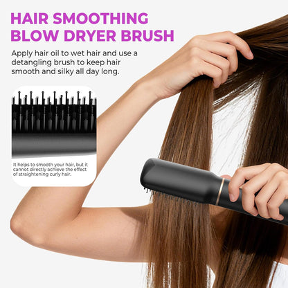 UKliss Cepillo para peinar y secador de pelo 5 en 1, cepillo secado...