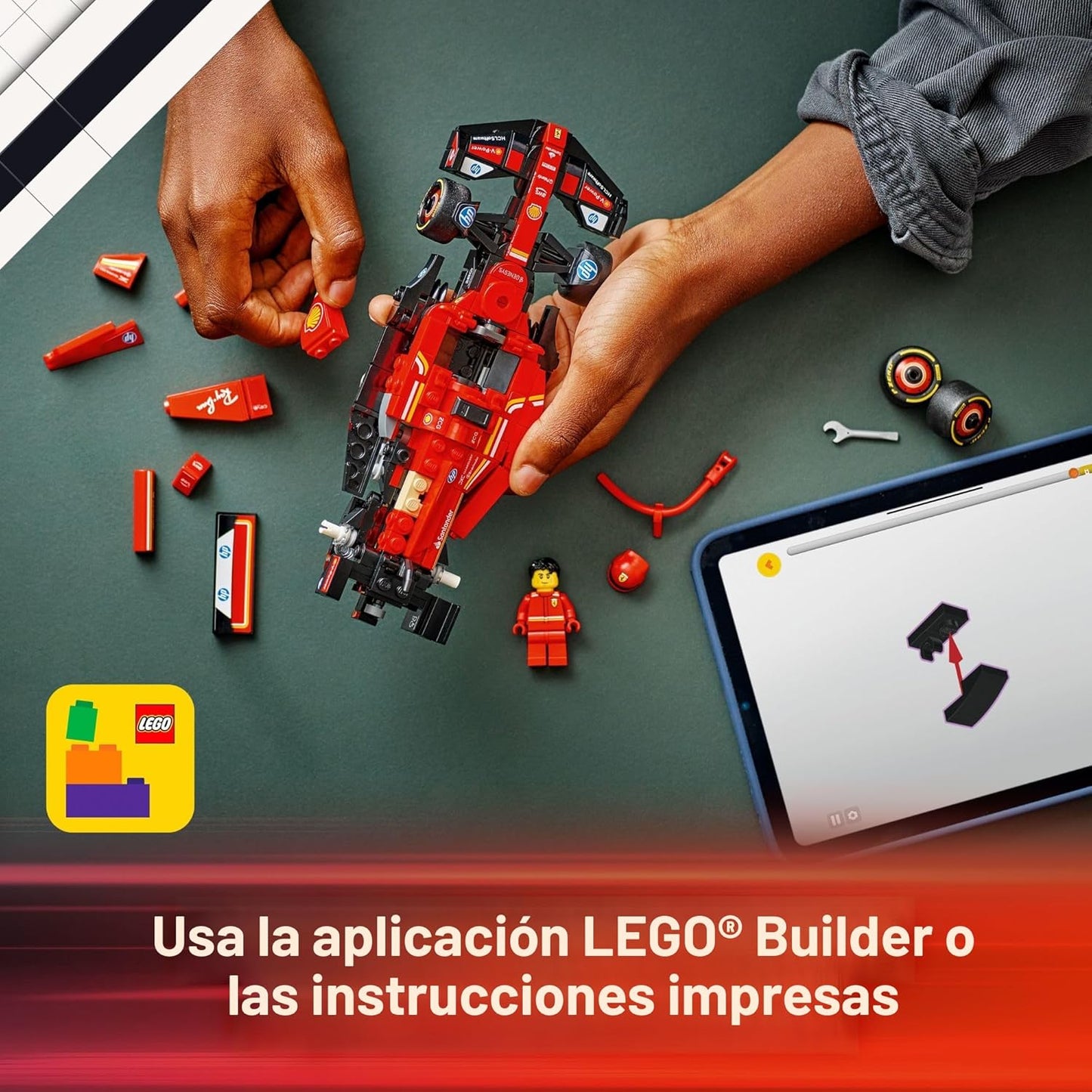 Conjuntos de construcción LEGO Speed Champions Ferrari SF-24 F1 - Juegos de construcción para niños, niños y niñas, a partir de 10 años - Kits de autos de modelo Ferrari F1 para exhibición o juego
