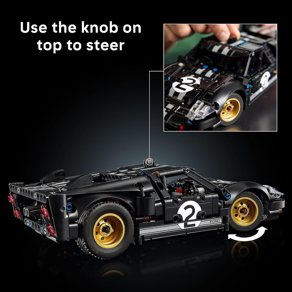 LEGO Technic 1966 Ford GT40 MKII - Juego de construcción de autos d...
