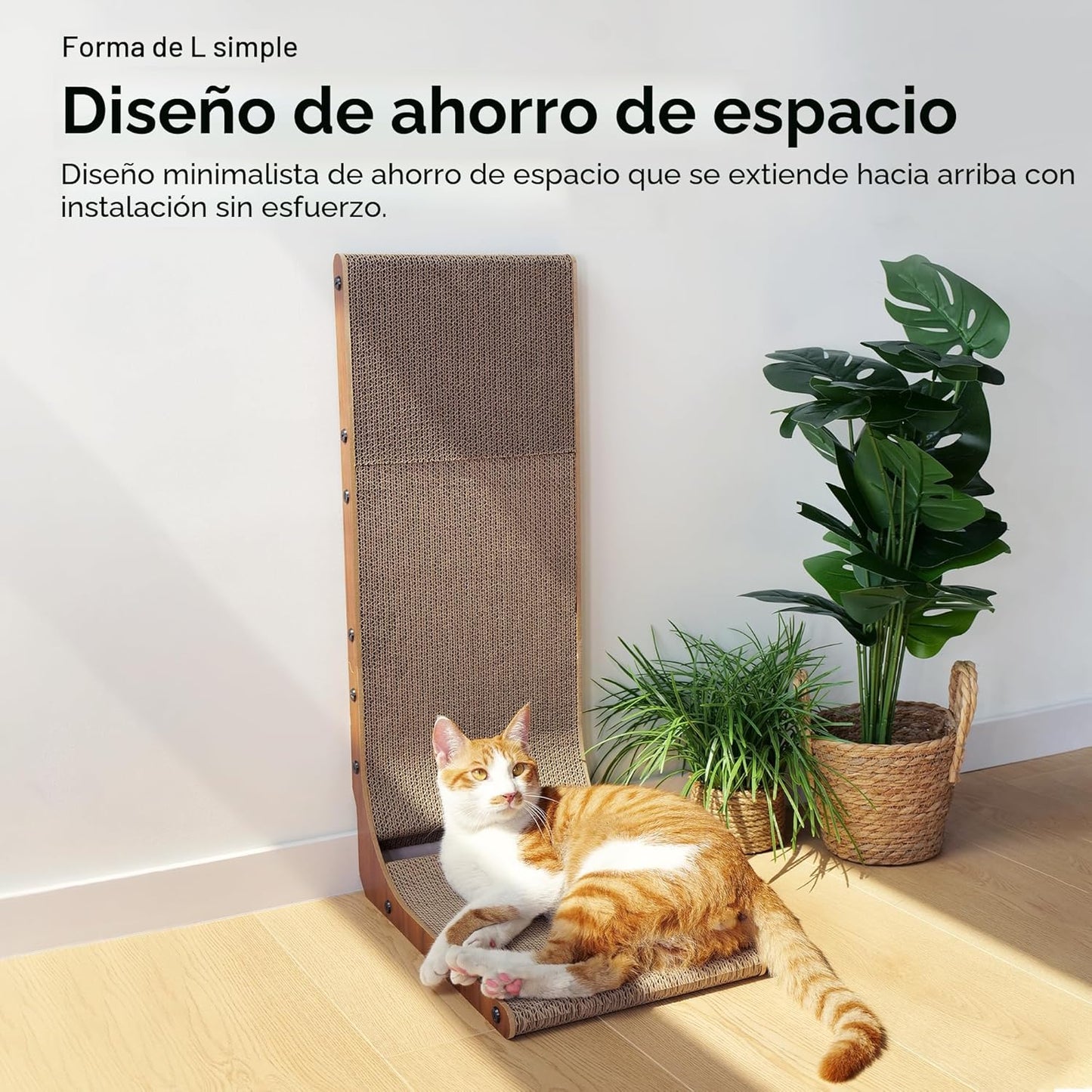 FUKUMARU Rascador para Gatos, Almohadilla para Rascar de 26.8 Pulga...