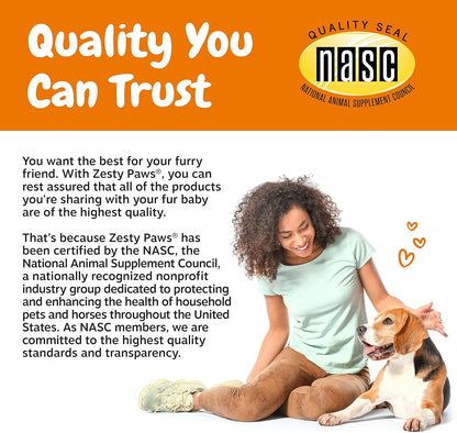 Zesty Paws Suplemento de arándano para perros - Control de vejiga p...