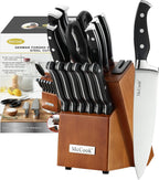 McCook Juego de cuchillos de cocina de 15 piezas con afilador incor...