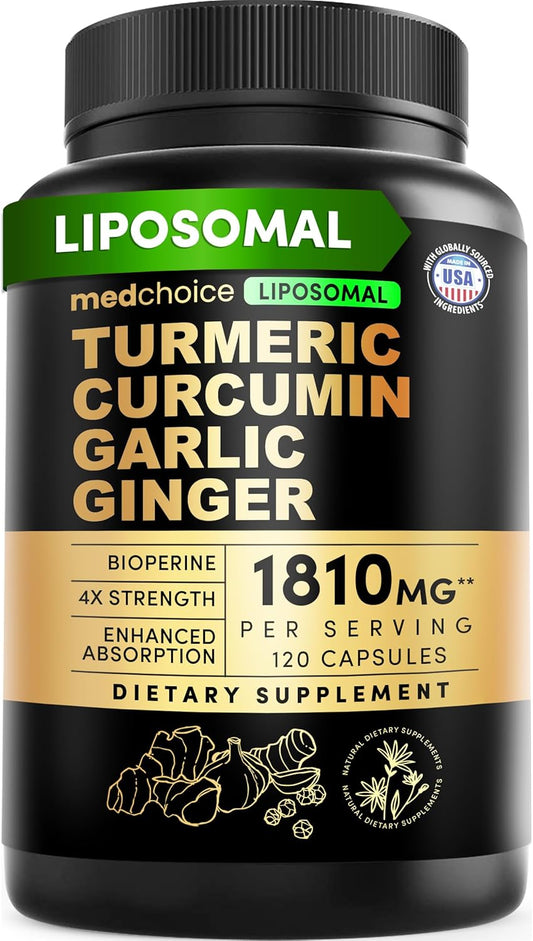 Cúrcuma liposomal, suplementos de curcumina de alta absorción, mezc...