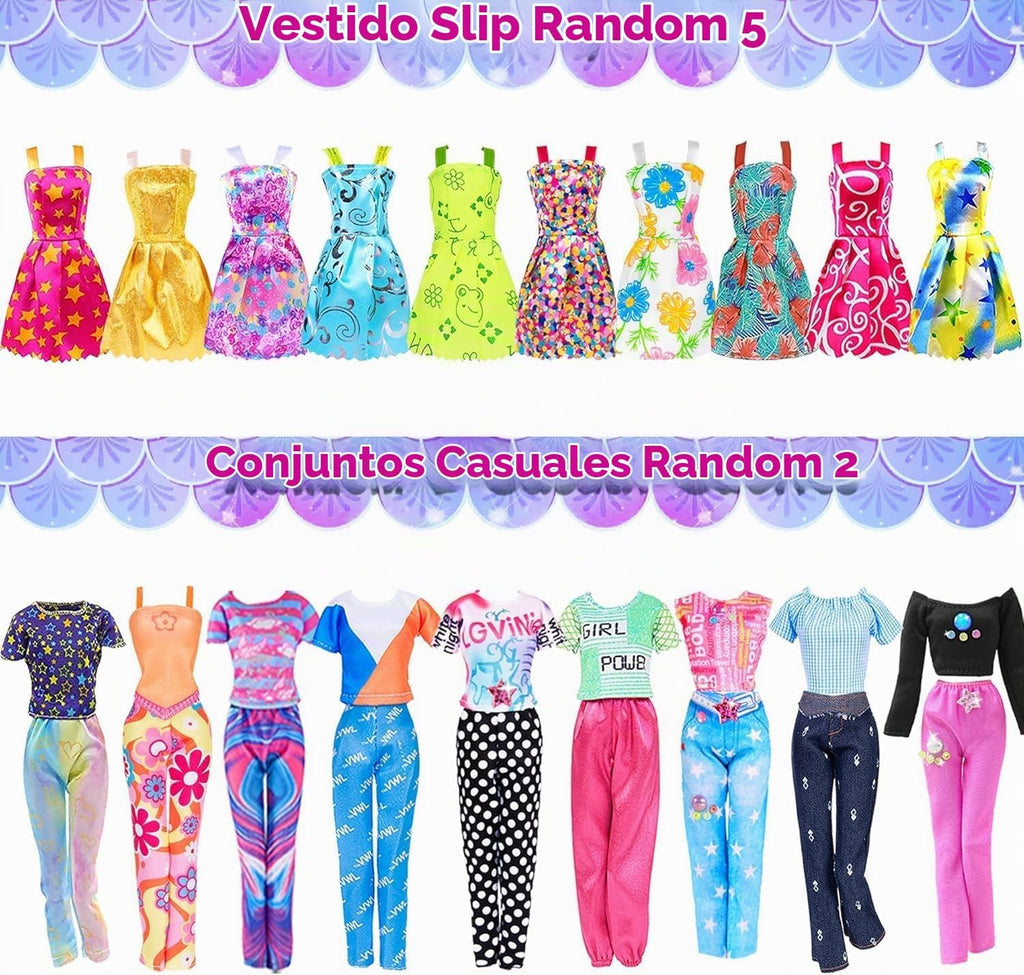 Paquete de 140 artículos para muñeca de 11.5 pulgadas y clóset - Gu...