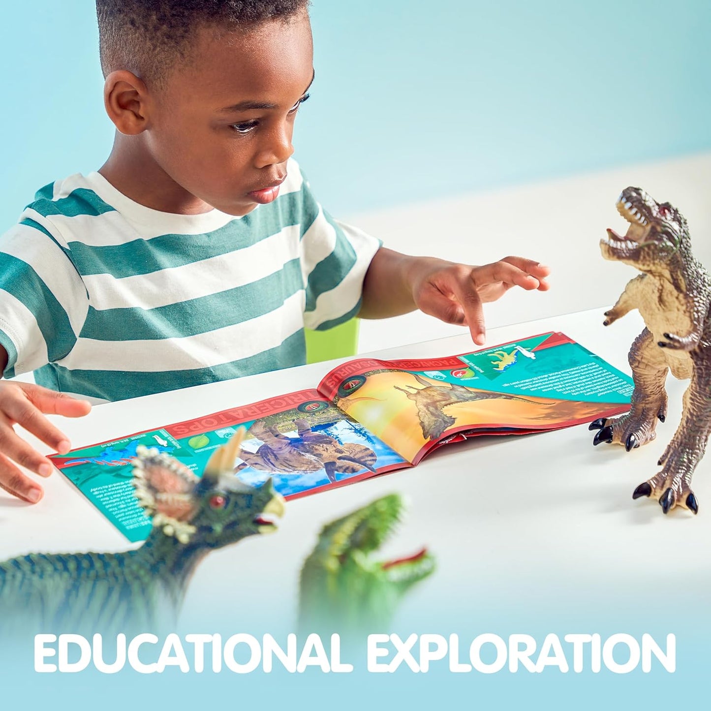 JOYIN Juguetes de dinosaurio grandes para niños pequeños 6