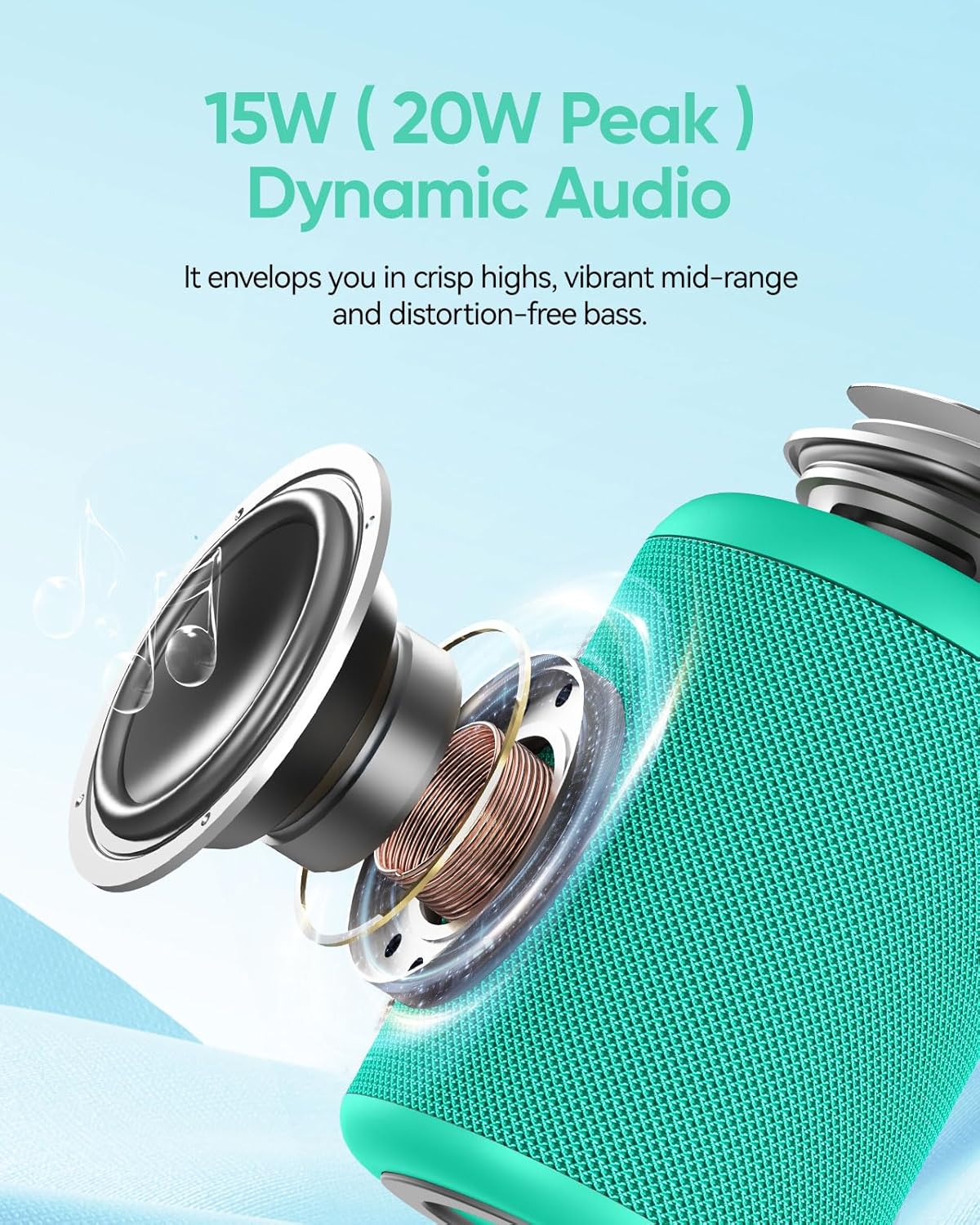 Altavoz Bluetooth portátil Esenciales para vacaciones en la playa:...