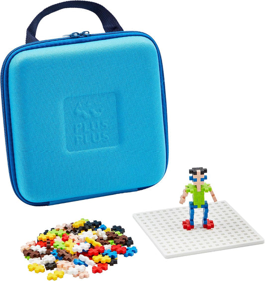 PLUS PLUS Juego de construcción con estuche de viaje, rompecabezas...