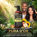 Champú y bálsamo de Pura D'OR para terapia avanzada. Contiene 1...