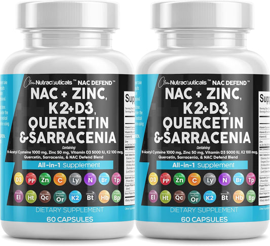 Suplemento de NAC de Clean Nutraceuticals N-Acetil Cisteína Vitamin...