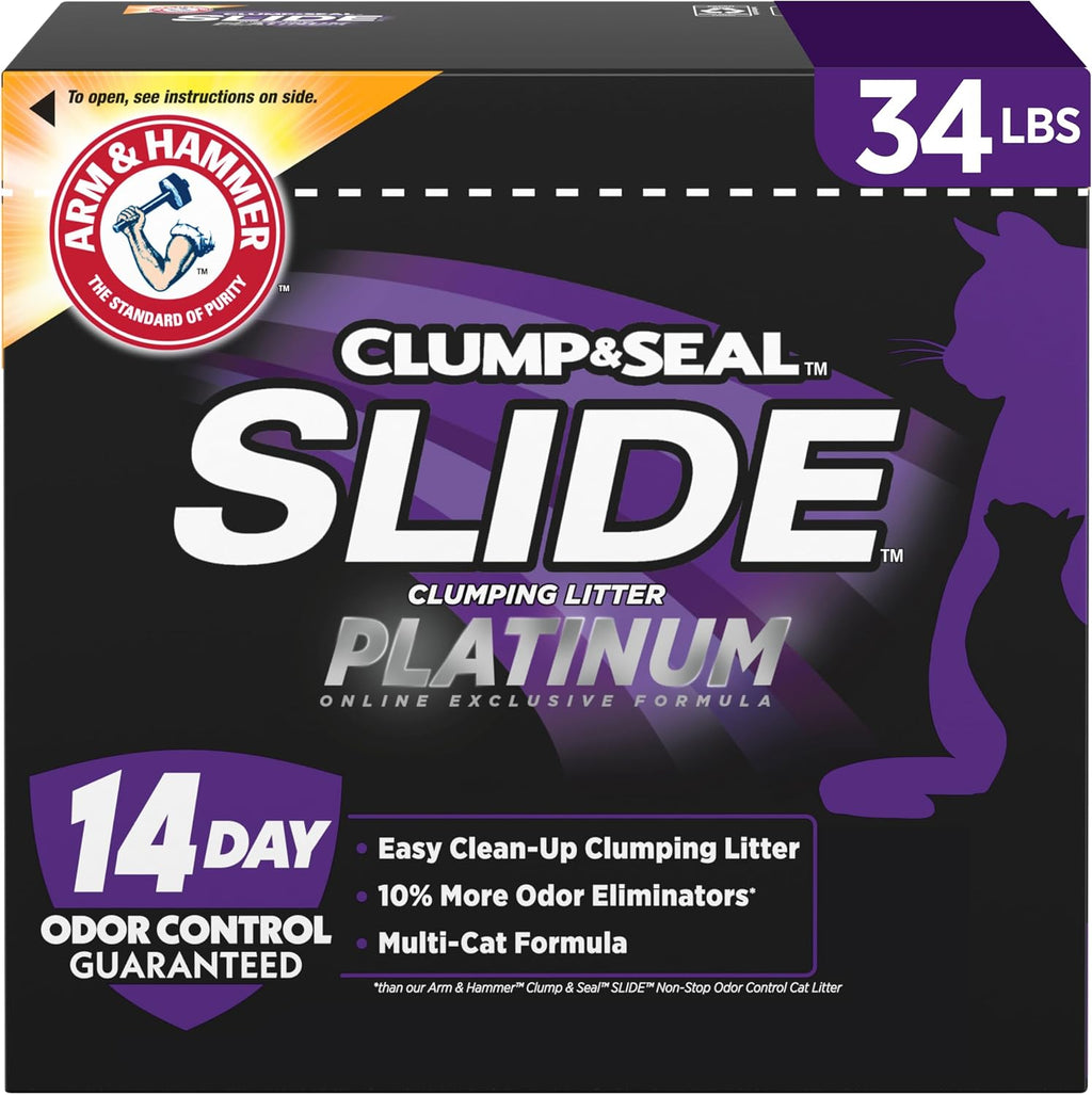 ARM &amp; HAMMER Slide Platinum - Arena aglutinante para gatos fáci...