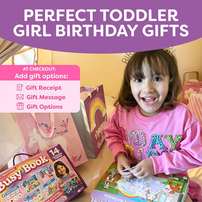 3 Year Old Girl Gifts - Montessori Busy Book For Toddlers 3-5, 4 Ye...