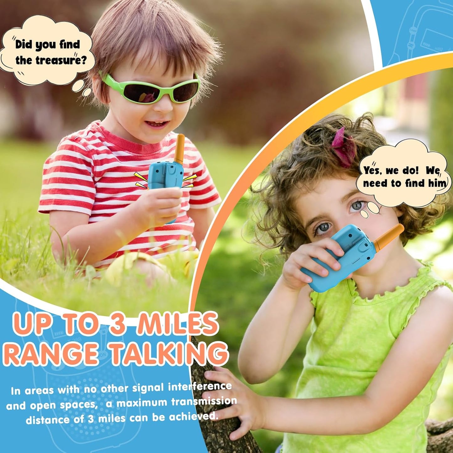 Selieve Juguetes para niños y niñas de 3 a 12 años, Walkie Talkies...