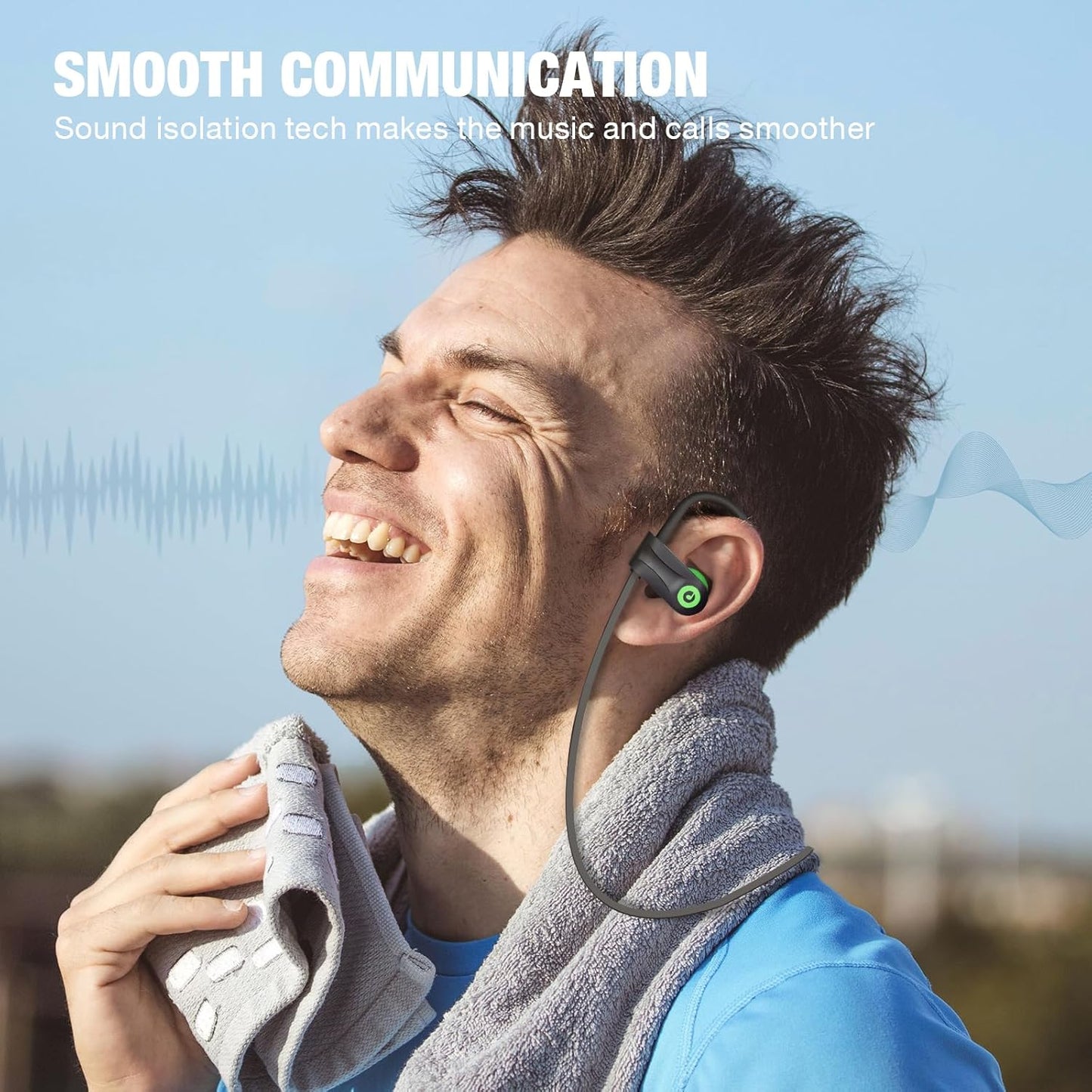 Boean Auriculares Inalámbricos para Entrenamiento Auriculares Bluet...