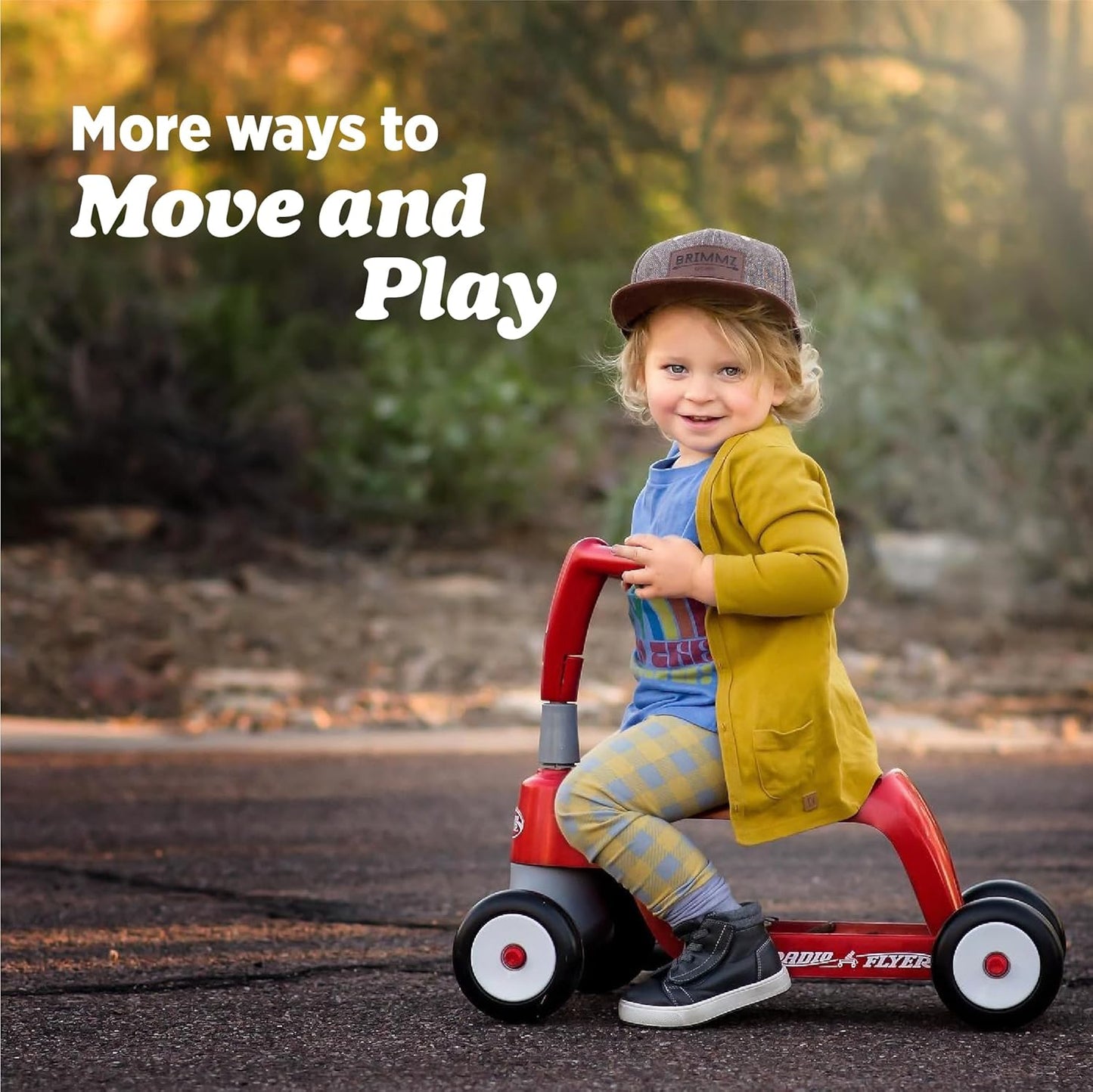 Radio Flyer Scoot 2 Scooter, azul, para niños de 1 a 4 años, juguet...