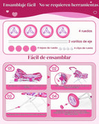 BABESIDE Juego de cochecito de muñeca de bebé con muñeca de 12 pulg...