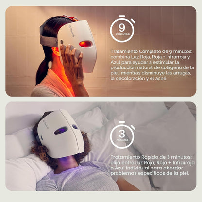 TheraFace Therabody - Máscara facial con terapia de luz LED para el...