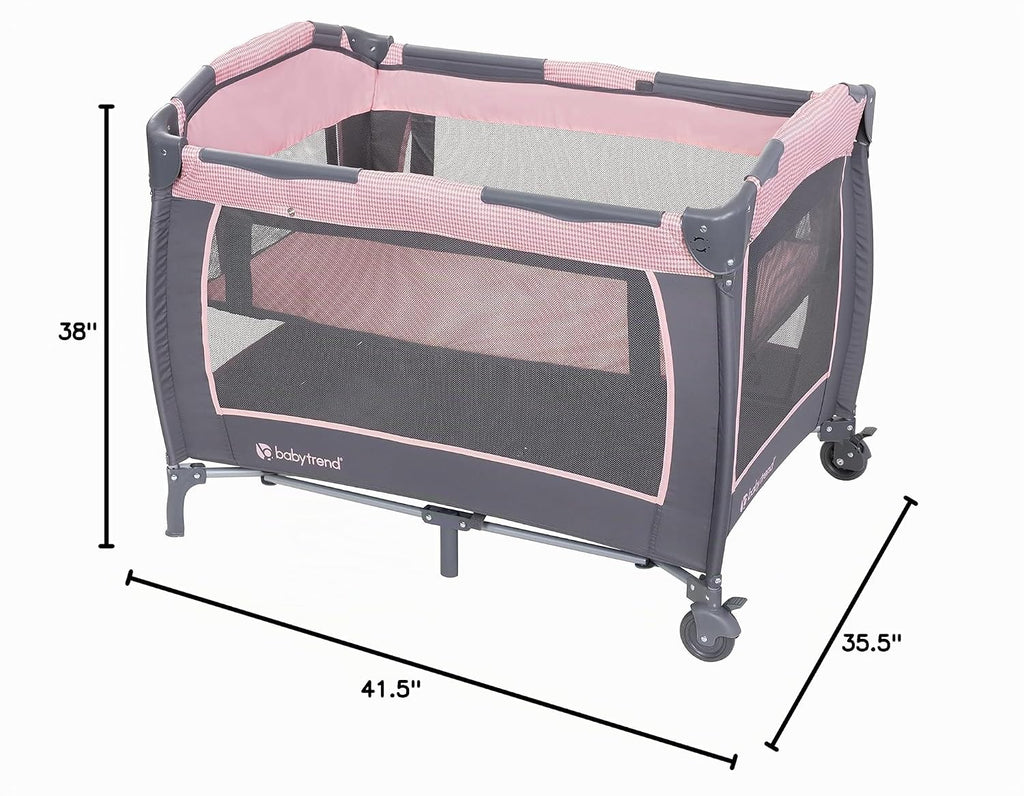Baby Trend - Cuna Lil Snooze Deluxe III, color rosa