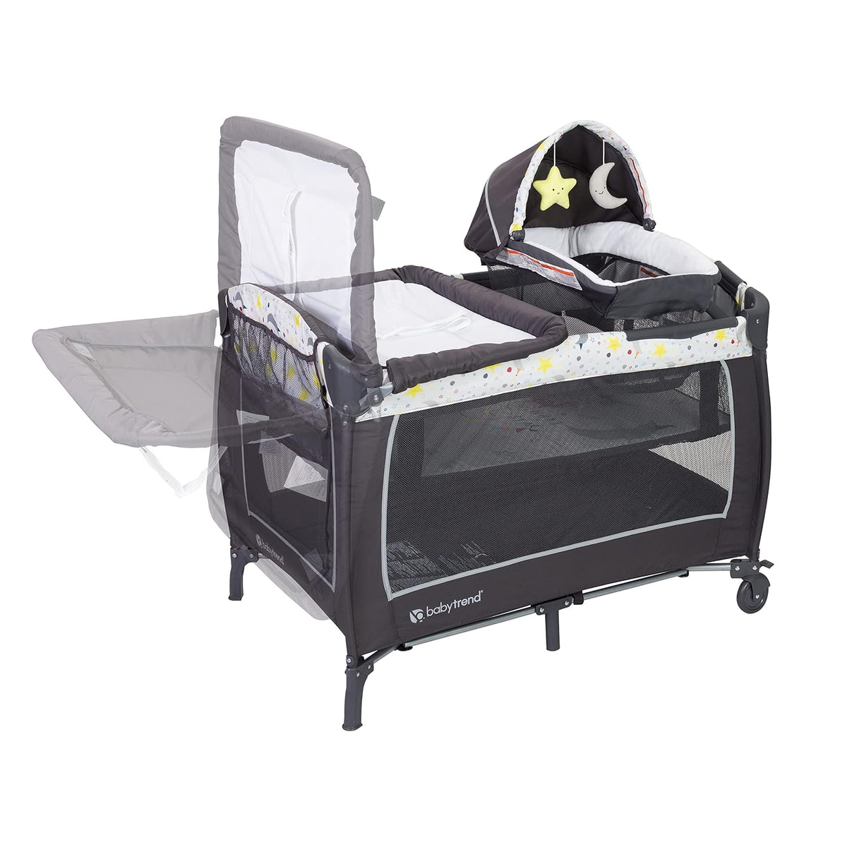 Baby Trend Lil' Snooze Deluxe II Centro de Guardería, Twinkle T...