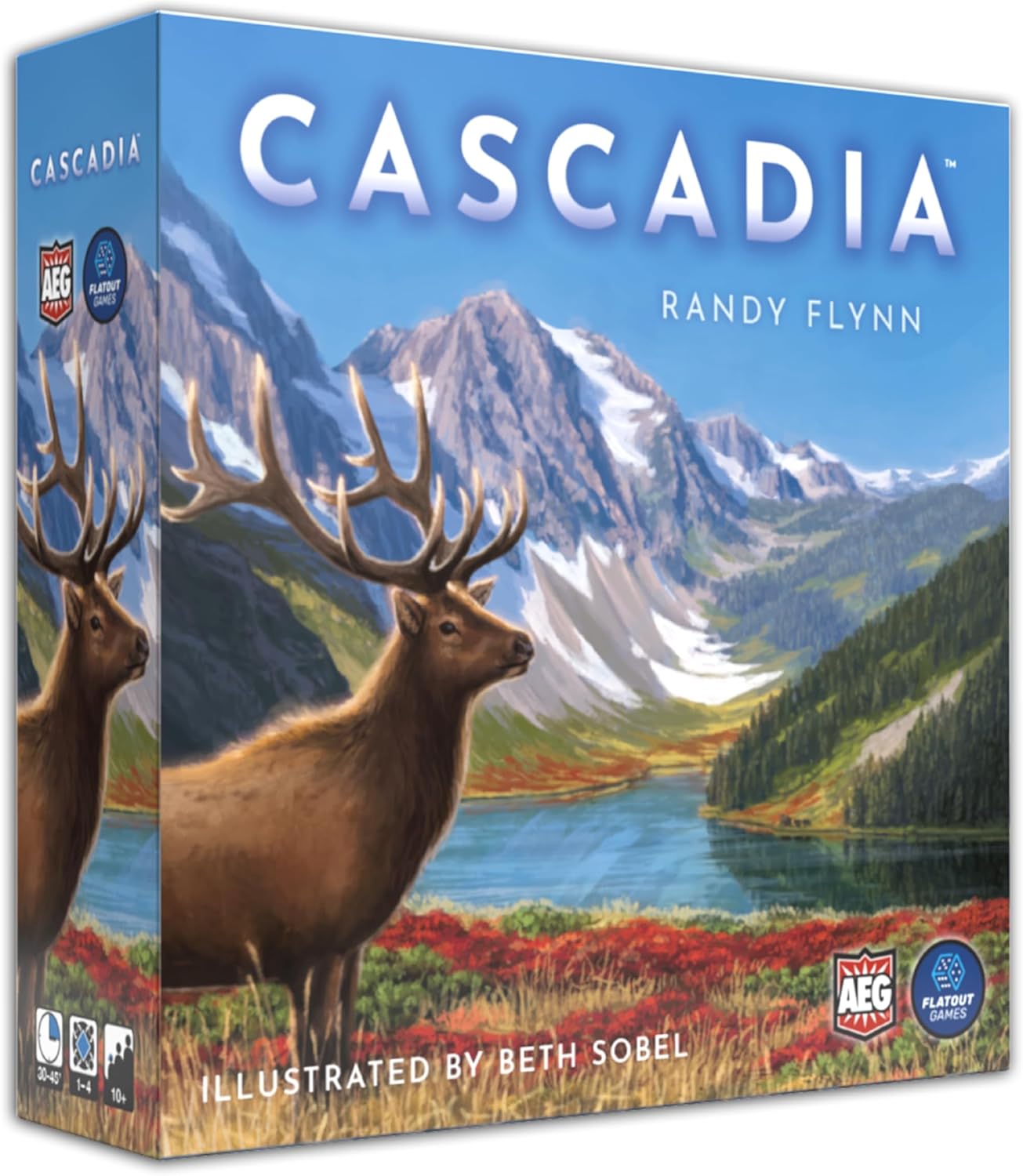 AEG y Flatout Games | Cascadia - Juego de mesa galardonado ambientado en el Noroeste del Pacífico | Fácil de aprender | Rápido de jugar | A partir de 10 años+