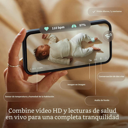 Paquete todo en uno de monitor inteligente para bebés Owlet Dream D...