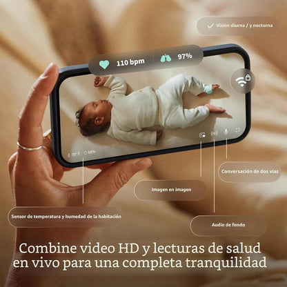 Paquete todo en uno de monitor inteligente para bebés Owlet Dream D...
