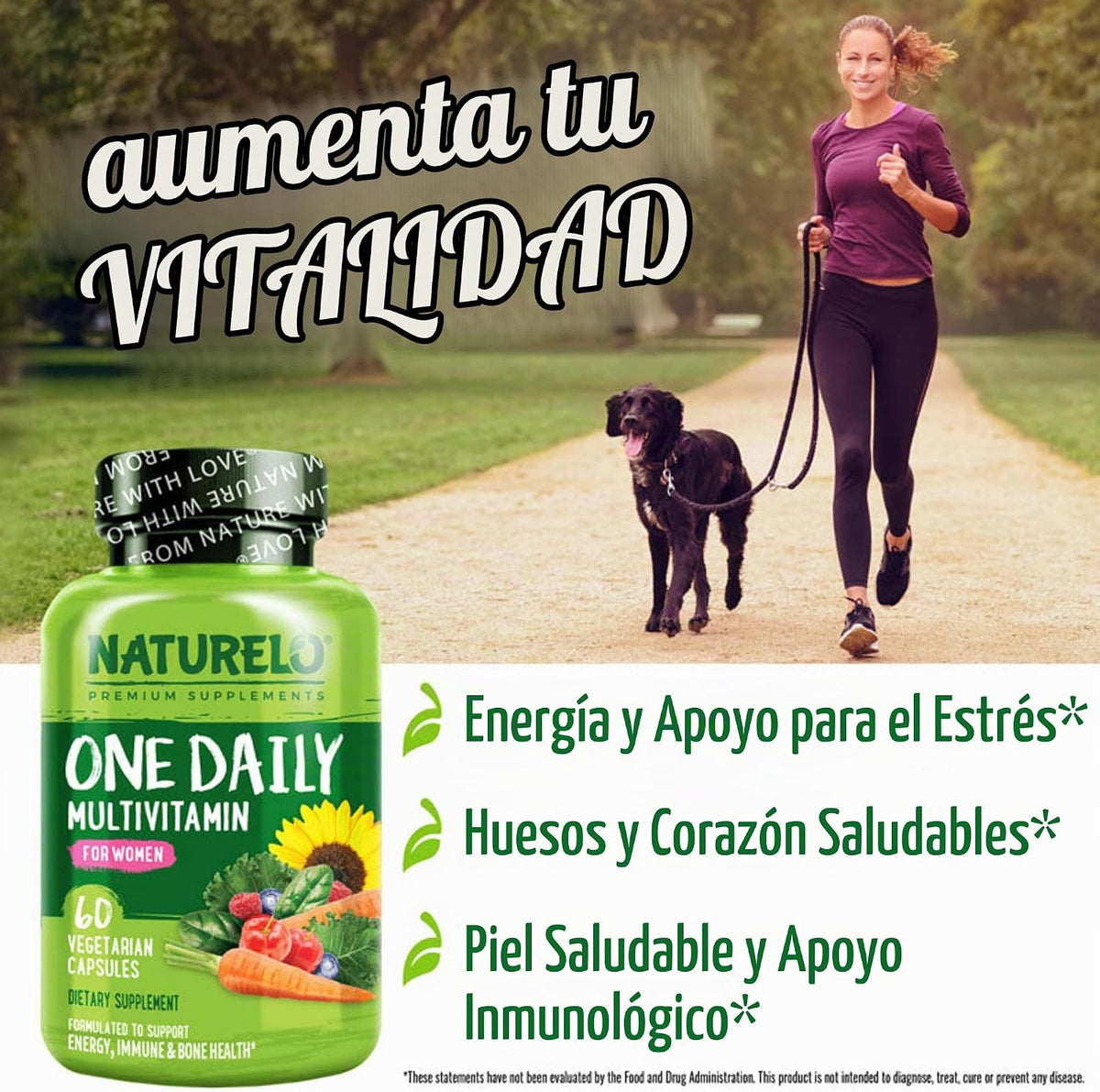 Naturelo Multivitamina de un día para mujeres, 1 | Apoyo energético...
