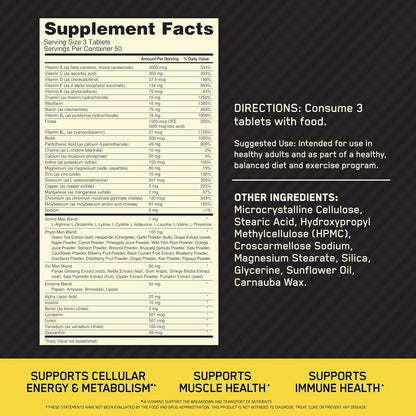 Optimum Nutrition Opti-Men, Vitamina C, Zinc y Vitamina D, E, B12 p...