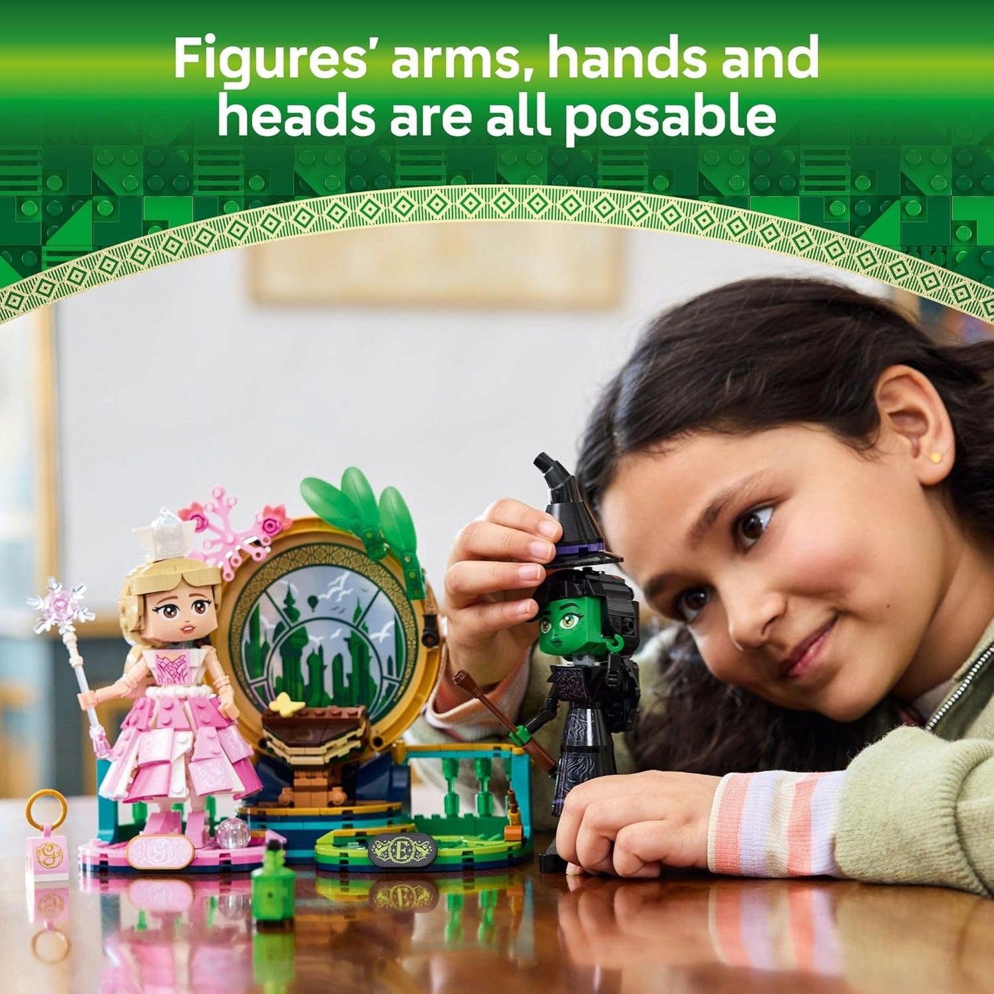 LEGO Wicked Elphaba & Glinda Figures Juguetes de construcción - Juguetes de Wicked para niños y niñas, mayores de 10 años - Muñecas de Wicked construibles - Idea de regalo de cumpleaños - 75682