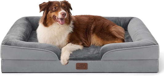 Bedsure Camas Ortopédicas para Perros Tamaño Grande - Cama Lavable...