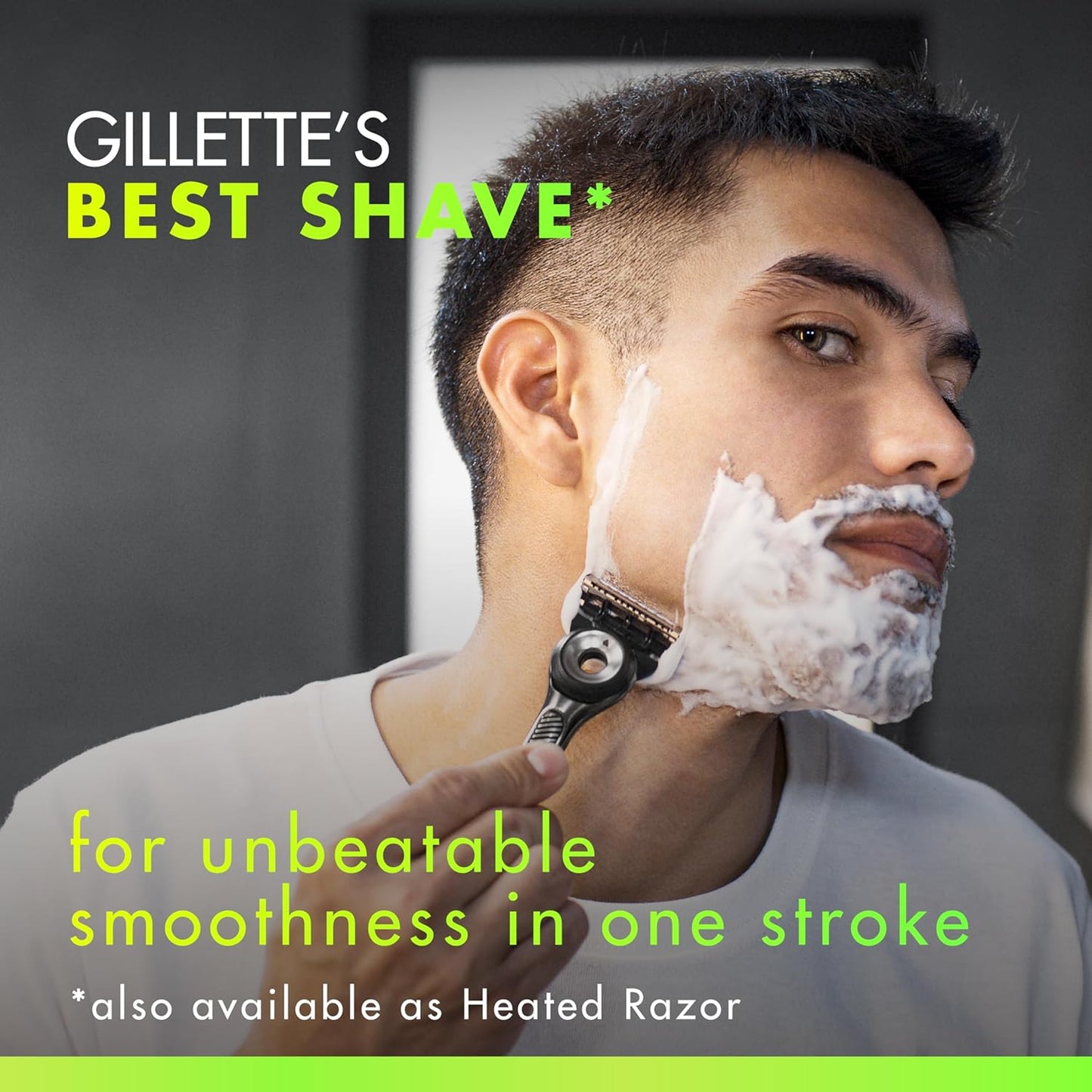 Gillette - Maquinilla de afeitar para hombre de GilletteLabs con barra exfoliante, kit de afeitado para hombre, incluye 1 mango, 4 recambios de hoja de afeitar, 1 soporte magnético de alta calidad