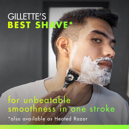 Gillette - Maquinilla de afeitar para hombre de GilletteLabs con barra exfoliante, kit de afeitado para hombre, incluye 1 mango, 4 recambios de hoja de afeitar, 1 soporte magnético de alta calidad