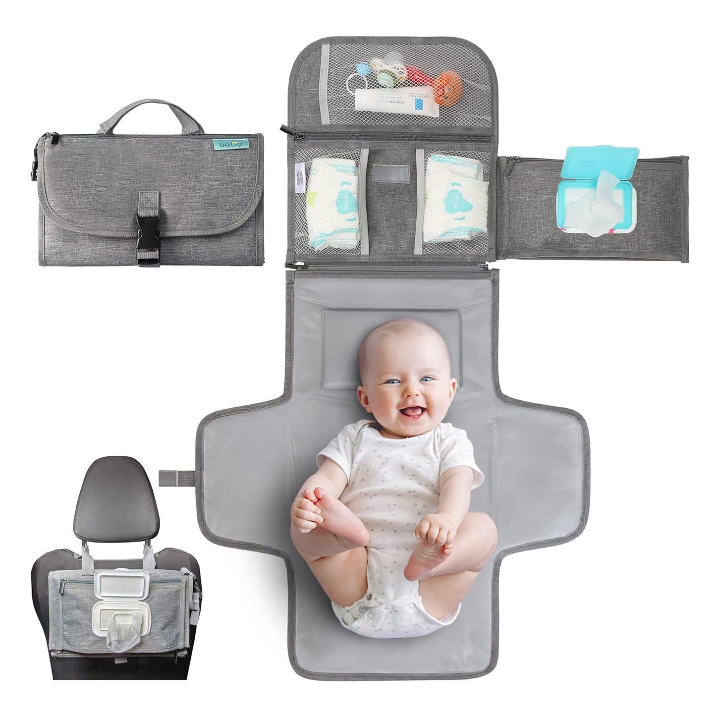 Kopi Baby Cambiador de pañales portátil, bolsa de viaje para cambia...