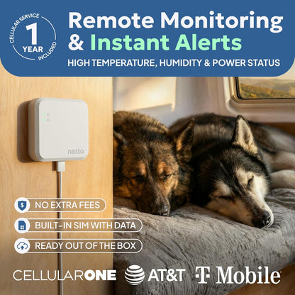 Necto Monitor de Temperatura para Mascotas RV - No Requiere WiFi -...
