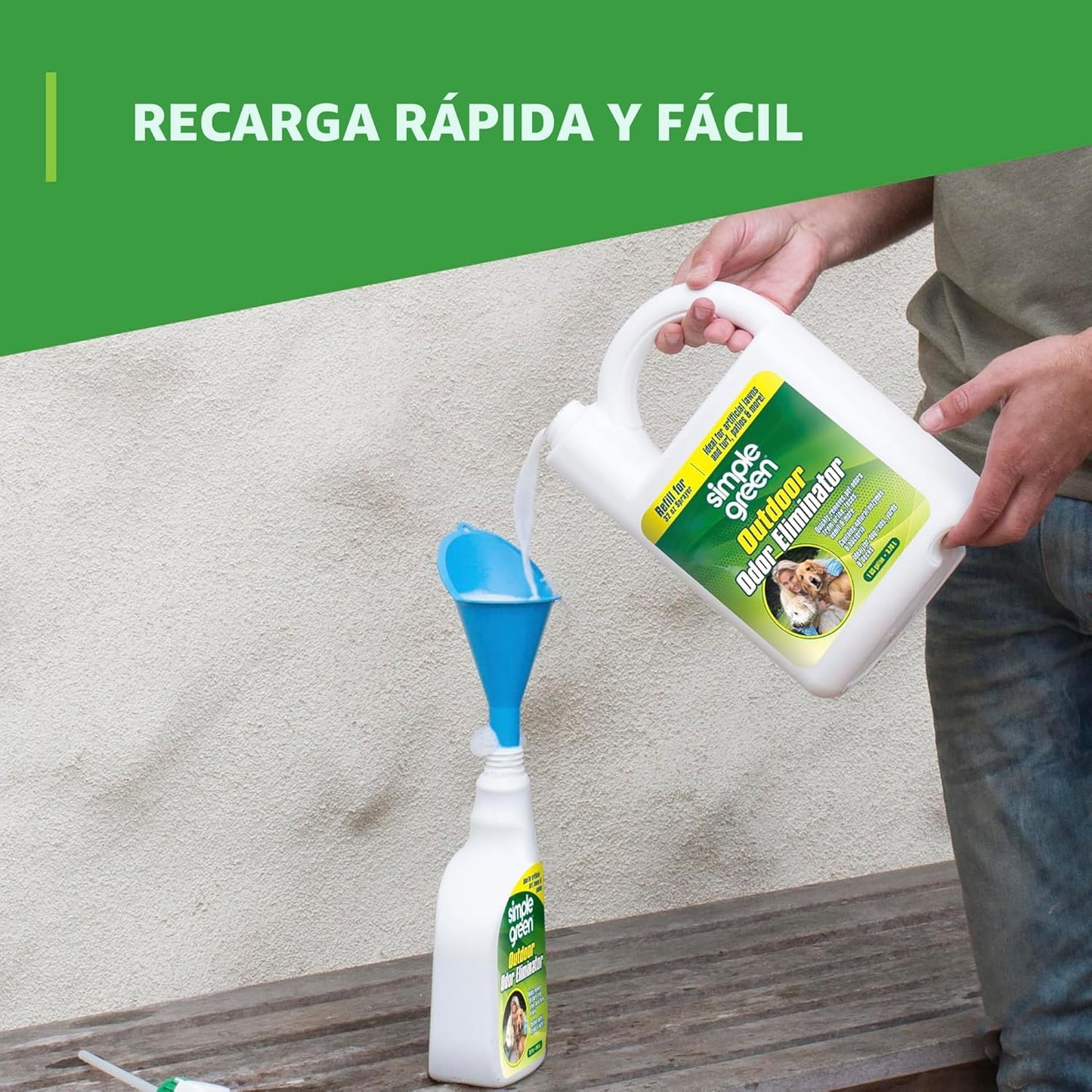 Simple Green Eliminador de olores al aire libre para mascotas, perr...