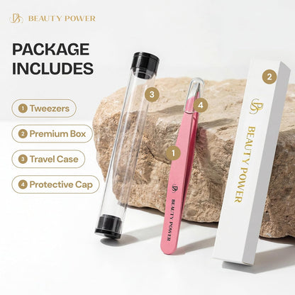 Beauty Power Pinzas Inclinadas Profesionales de Ultra-Precisión par...
