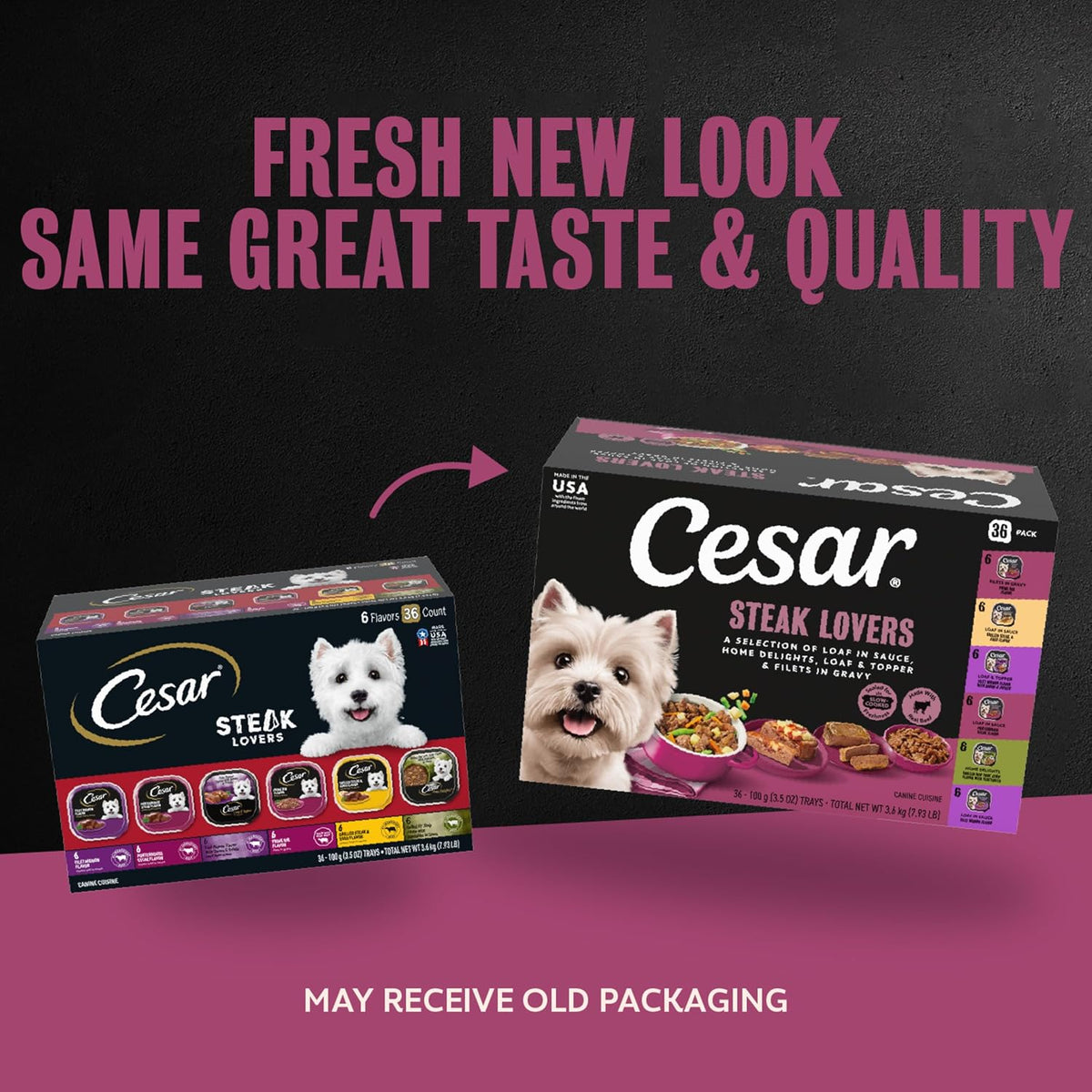 CESAR Alimento húmedo para perros adultos, pan clásico en salsa par...
