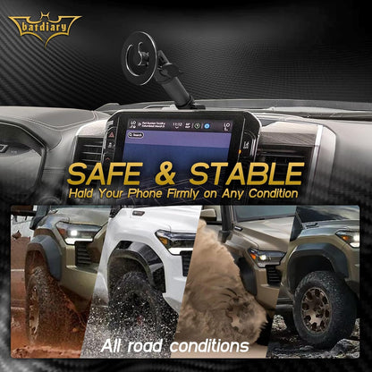 Ram 1500 - Soporte magnético para teléfono compatible con Dodge Ram 1500 2500 3500 TRX Accesorios de fibra de carbono de metal para teléfono celular, montaje en tablero, instalación sin